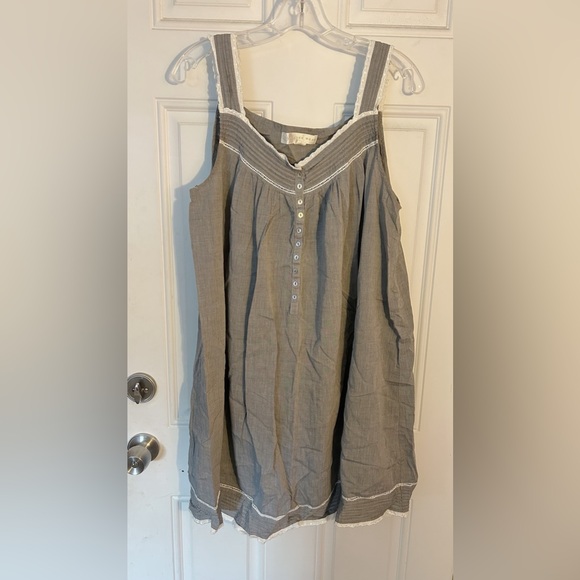 Eileen West Other - Women’s Eileen West Gray 100% Cotton Nightgown Size Large